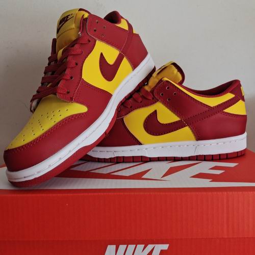 Cheap Nike Dunk Shoes Wholesale Men and Women Wine red gold-165